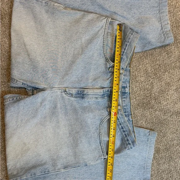 Vintage Lee High Rise Mom Jeans Light Wash Women’s 12 • Tapered Leg Denim - Picture 5 of 7